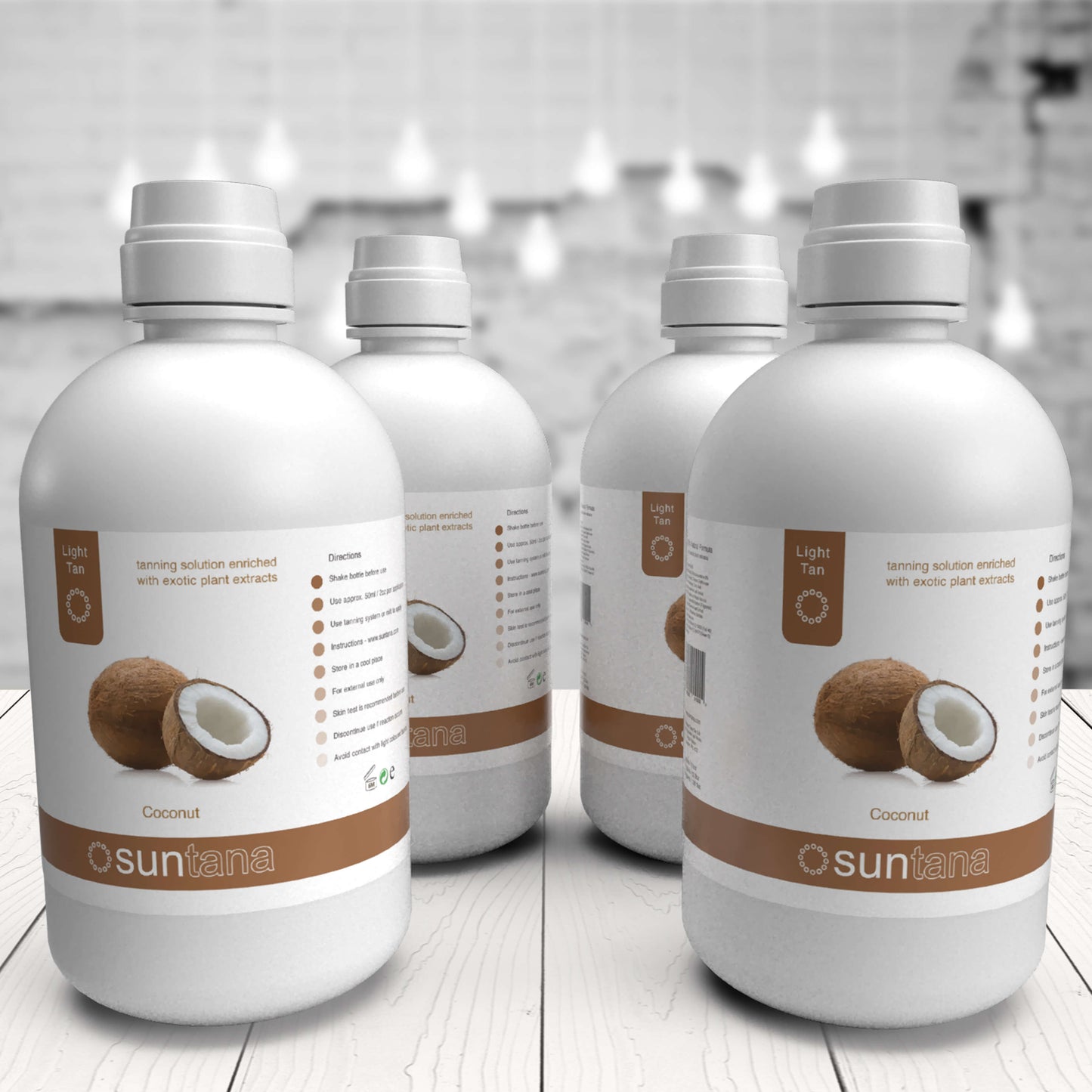 Suntana Solution - Coconut Light/Medium Tan 8% - 128 oz / Gal
