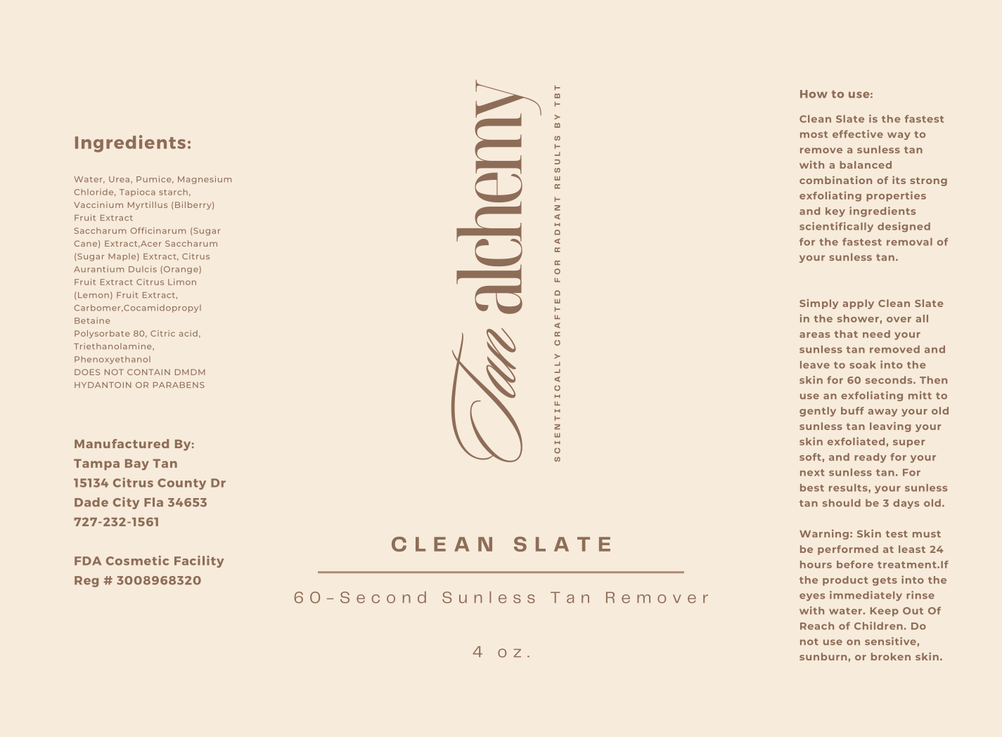 Clean Slate Tan Remover Scrub