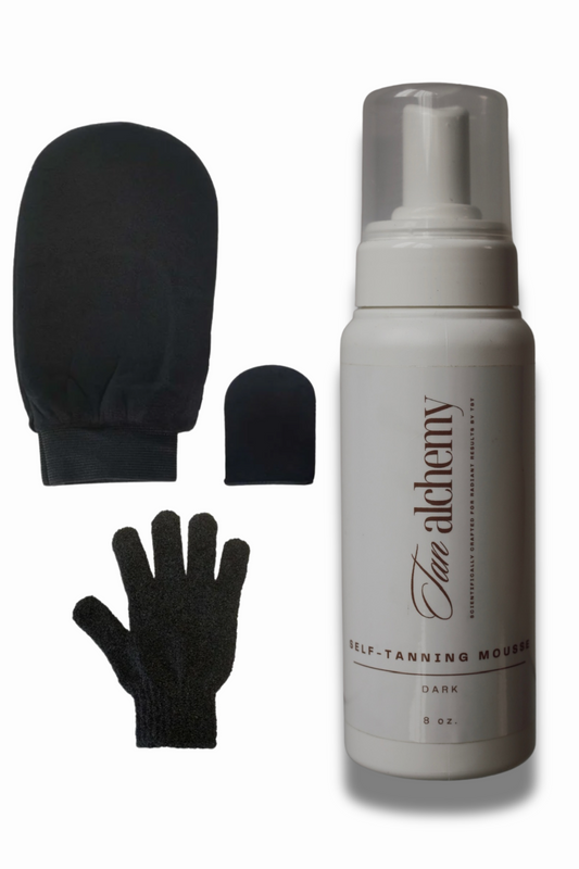 Self Tanning Mousse with Application Mitt Set (1 mousse, 1 Black Mitt Set)
