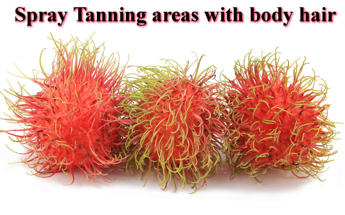 Spray Tanning clients with body hair