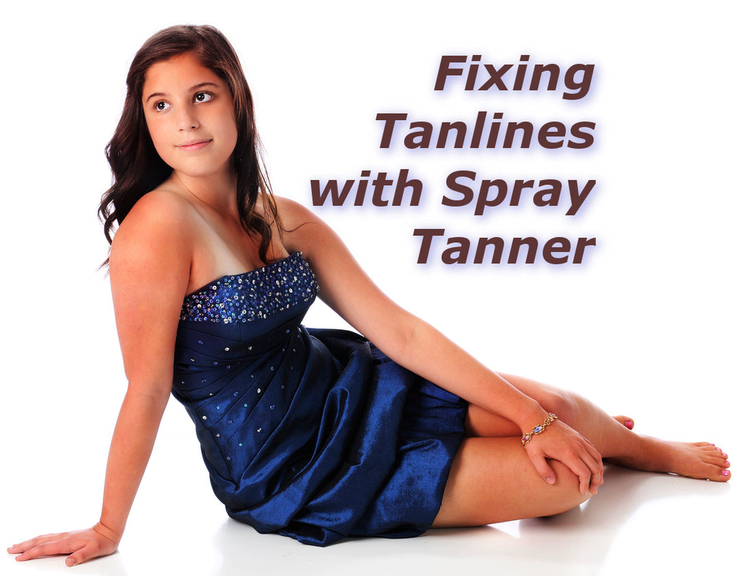 Fixing Tan lines with Spray Tanner