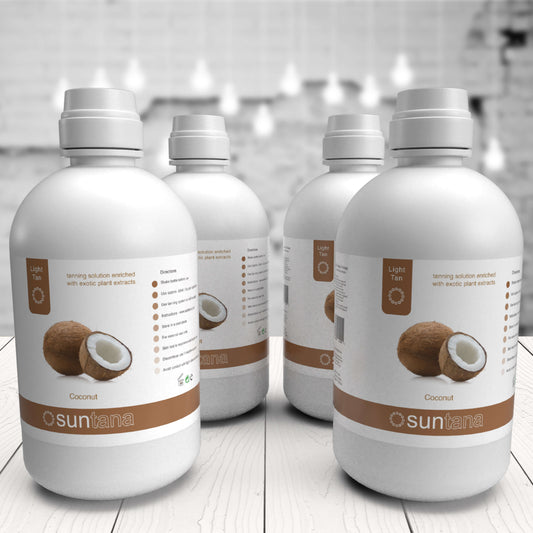Suntana Solution - Coconut Light/Medium Tan 8% - 128 oz / Gal