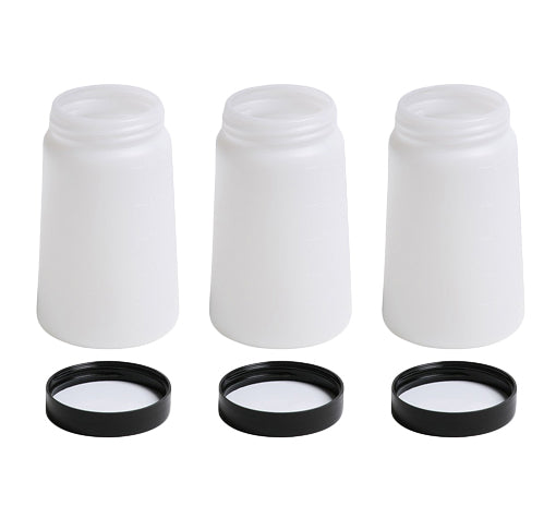 Cups w/Lid - fits Metal Pro Gun (Black Airbrush Knob Style)