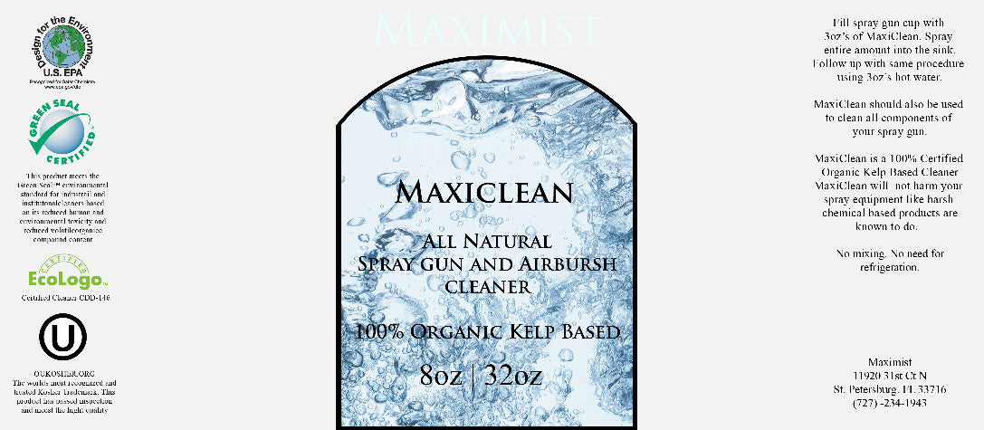 MaxiClean Tanning Spray Gun and Spray Equipment Cleaner