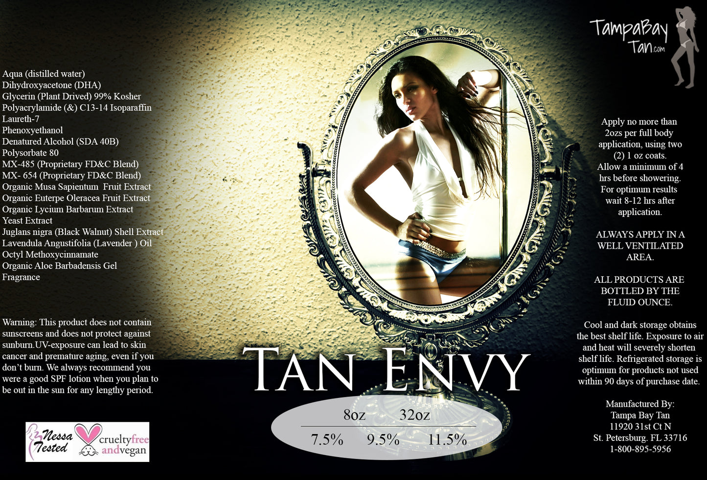 Tan Envy Spray Tan Solution (European Blend)