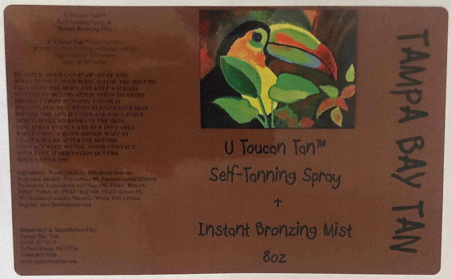 U Toucan Tan Aerosol Spray Tan